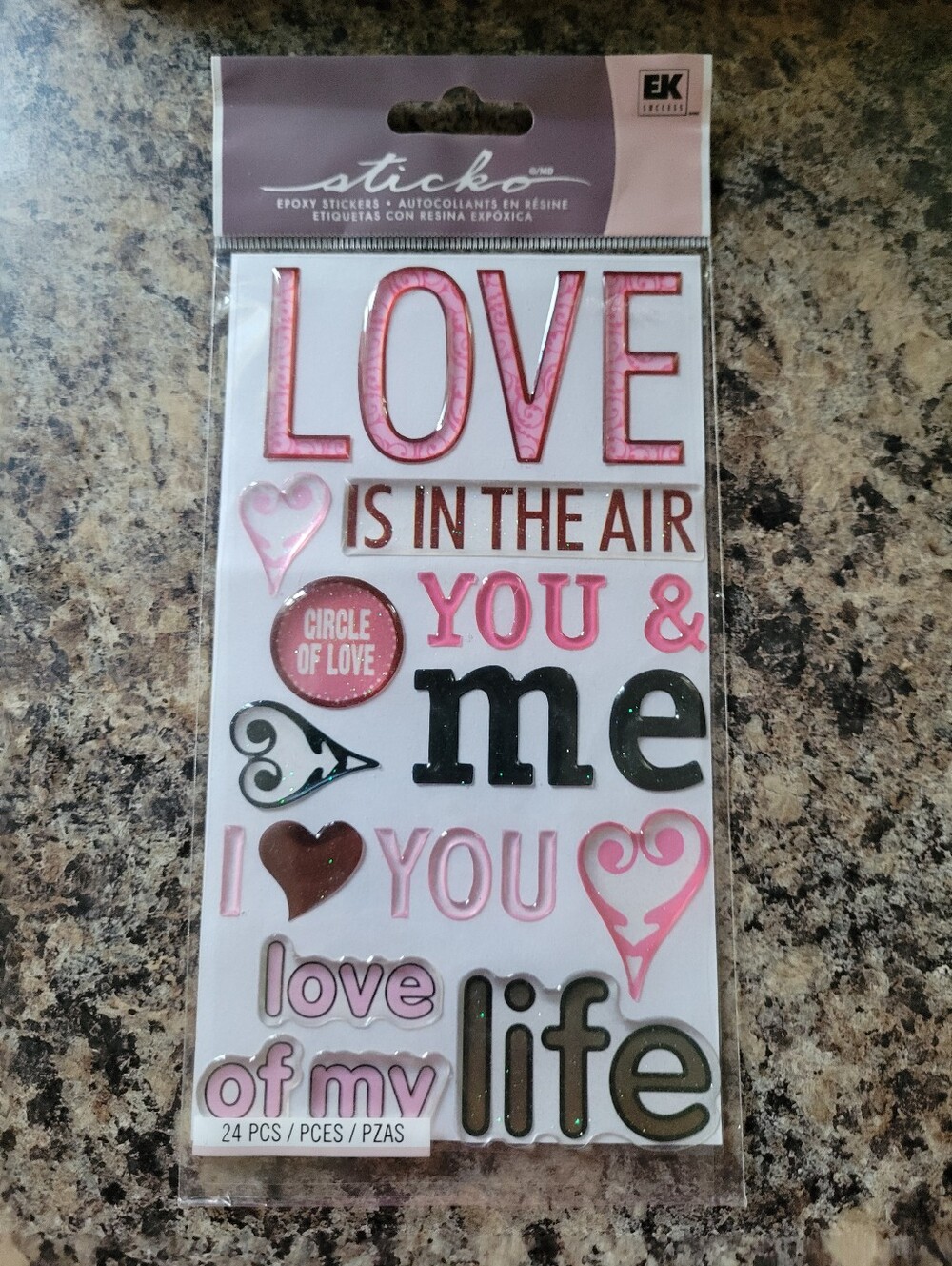 Sticko Stickers LOVE You & Me Circle of Love Is In The Air NIP NOS